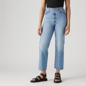 levi ribcage straight jeans size 25